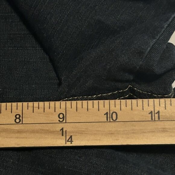 Lee Capri Jeans Lower on the Waist Blue Denim Flap Pocket Women's Size 16P - Picture 11 of 12